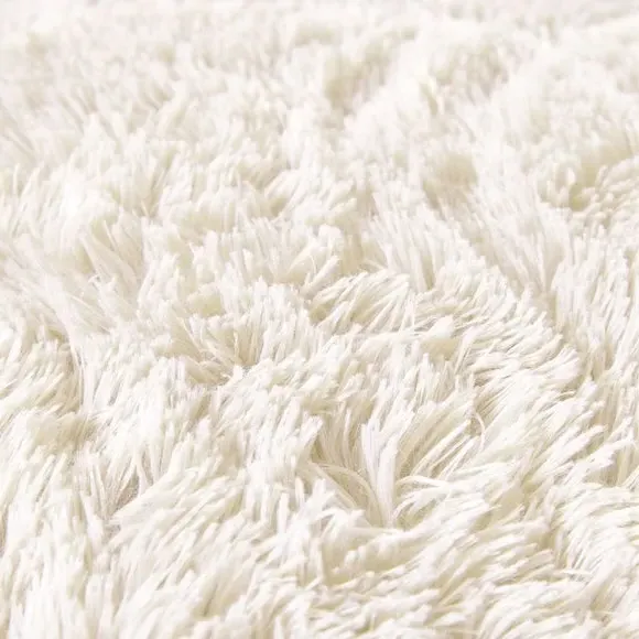 Supersize Throw Blanket - Cream, Faux Fur alternate view