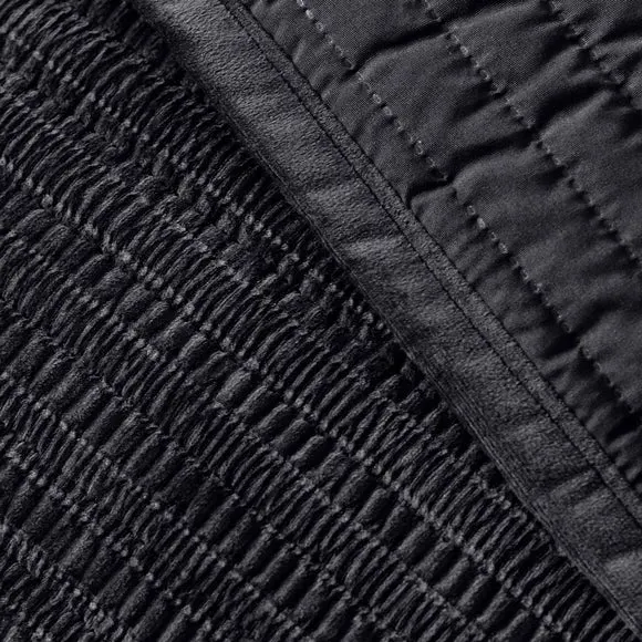 Velvet Pinsonic Bedspread - Black alternate view