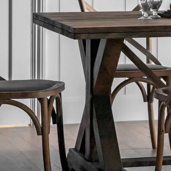 Denali 6-Seater Rectangular Dining Table - Light Wood, Mango Wood alternate view