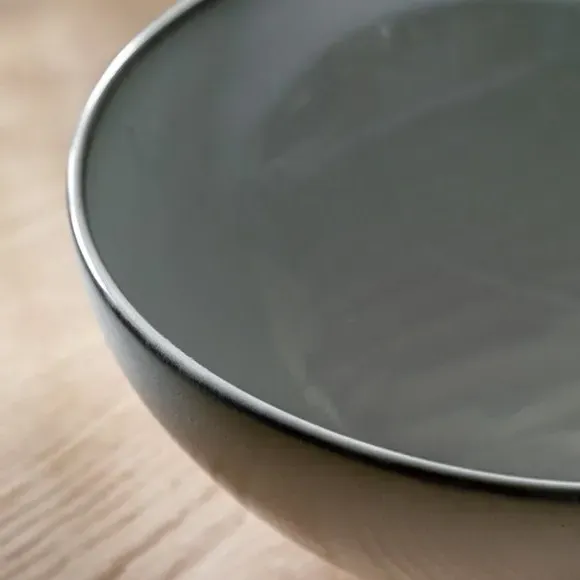 Ashford Reactive Glaze Salad Serving Bowl - Grey, Ceramic alternate view