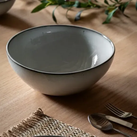 Ashford Reactive Glaze Salad Serving Bowl - Grey, Ceramic product