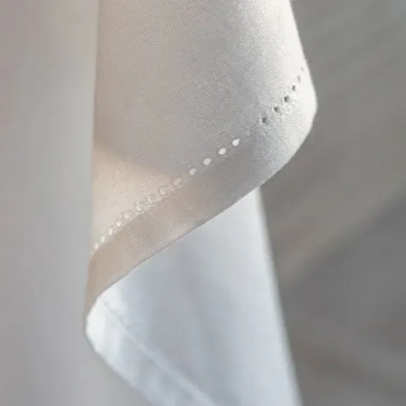 Classic White Tablecloth - White, Cotton alternate view