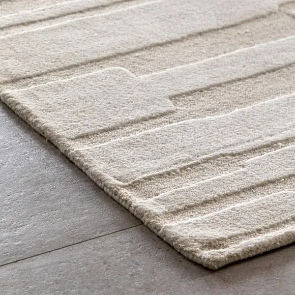 Desio Tufted Tonal Rug - White alternate view