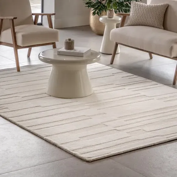 Desio Tufted Tonal Rug - White product
