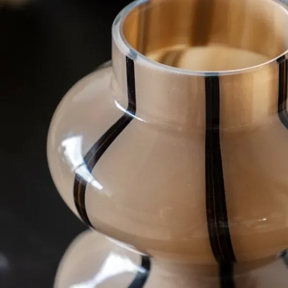 Forma Swirl Glass Vase - Camel alternate view