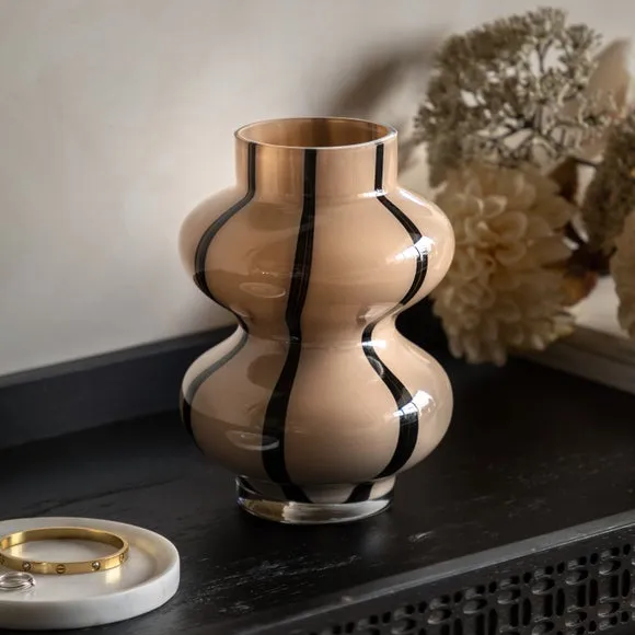 Forma Swirl Glass Vase - Camel product
