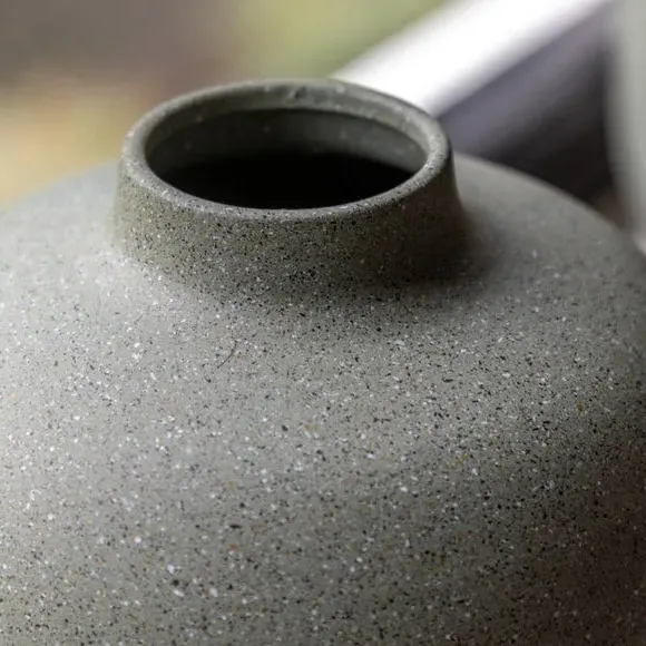 Goa Cast Aluminium Vase - Olive Green alternate view