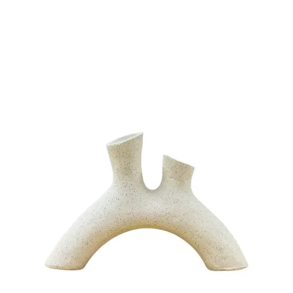 Jago Small Abstract Vase - White alternate view