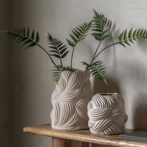 Odessa Stoneware Vase - Natural, Ceramic alternate view