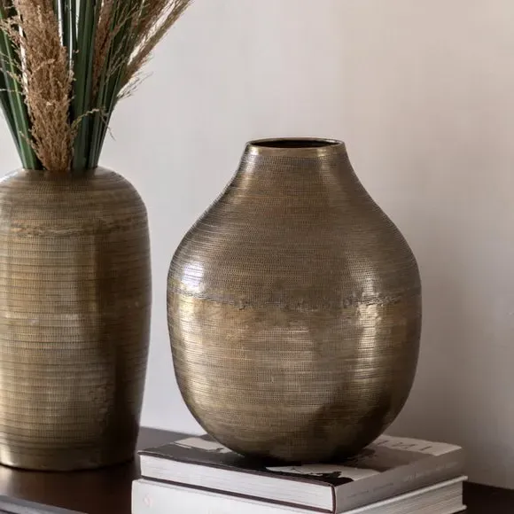 Zahara Hammered Vase - Brass, Aluminium product