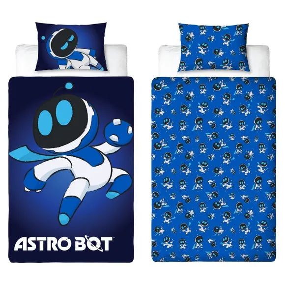 Astrobot Duvet Cover & Pillowcase Set - Blue, Polycotton product