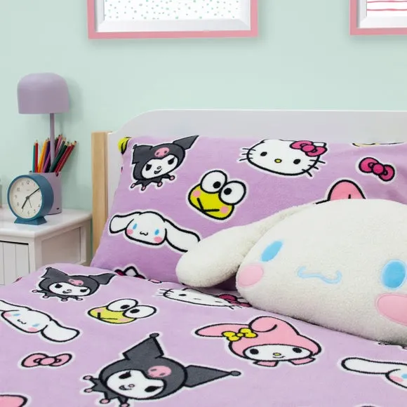 Hello Kitty Chill Fleece Duvet Cover & Pillowcase Set - Pink alternate view