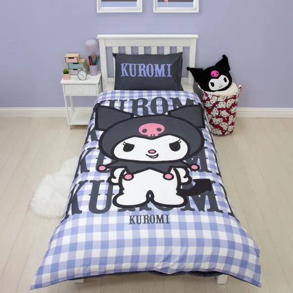 Hello Kitty Rebel Kuromi Quilt Cover and Pillowcase Set - Purple product
