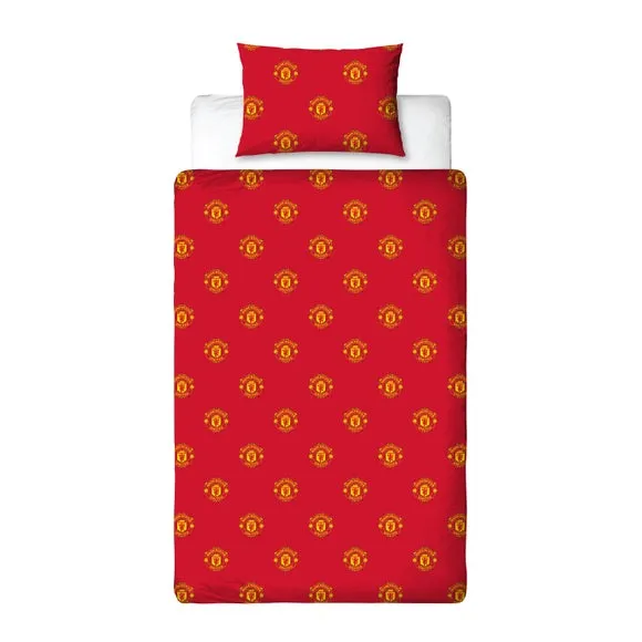 Manchester United Reversible Duvet Cover & Pillowcase Set - Polycotton alternate view