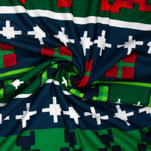 Minecraft Bells Sherpa Fleece Blanket - Green alternate view