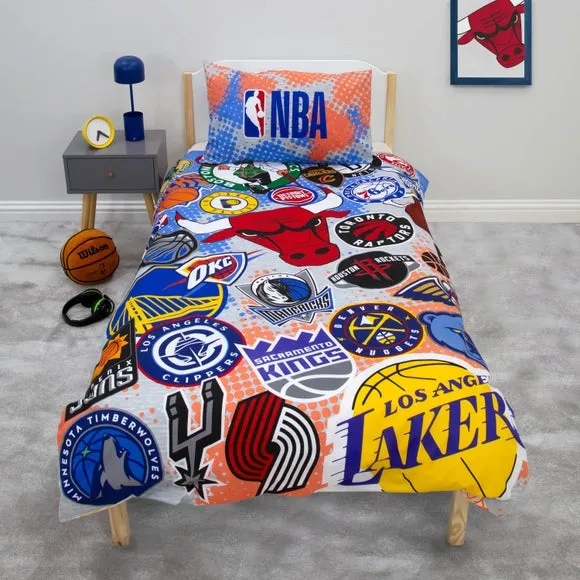 NBA Divide Reversible Single Duvet & Pillowcase Set - Multicolor product