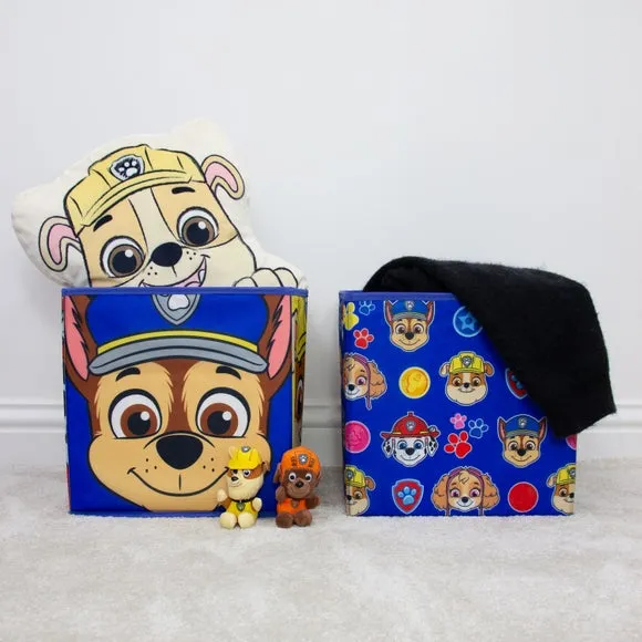 Paw Patrol Faces Set of 2 Storage Boxes - Multicolor, Polyester product