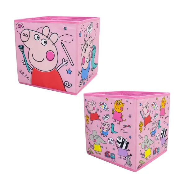 Peppa Pig Doodle Storage Boxes Set of 2 - Pink alternate view