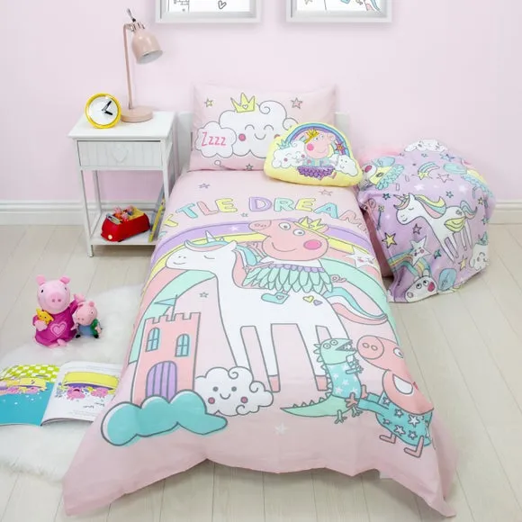 Peppa Pig Duvet Cover & Pillowcase Set - Purple, Polycotton product
