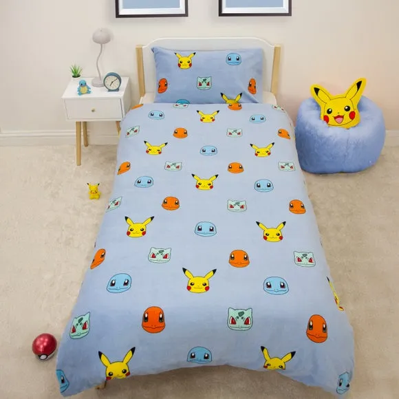 Pokemon Reversible Fleece Duvet Cover & Pillowcase Set - Multicolor product