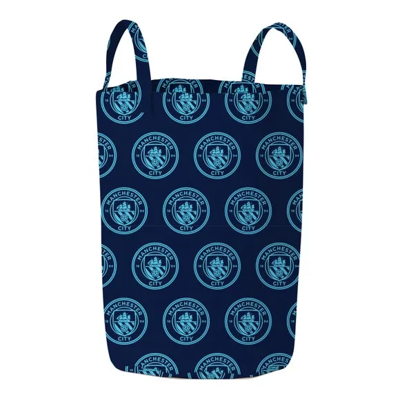 Storage Hamper with Handles - Blue, Fabric alternate view