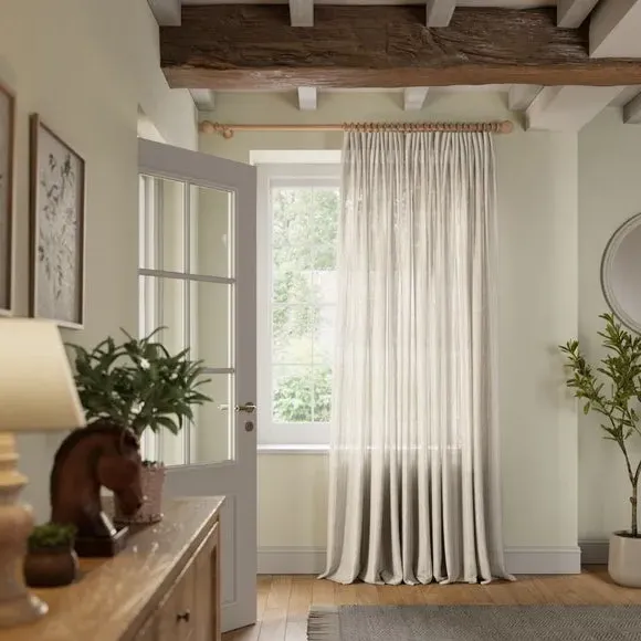 Astley Made to Measure Voile Curtains - Warm Sand, Recycled Polyester product