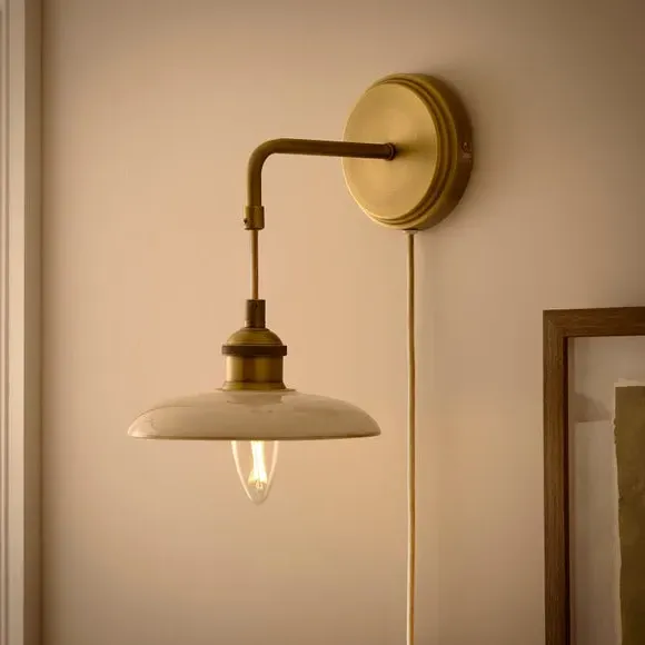 Fawsley Fern Plug-In Wall Light - Off-White, Ceramic alternate view