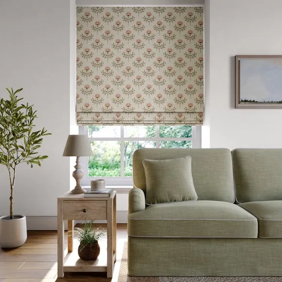Hallaton Made to Measure Roman Blind - Rhubarb, Polycotton product