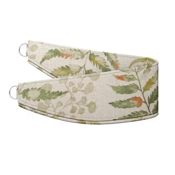 Huncote Curtain Tieback - Moss Green, Viscose Linen alternate view