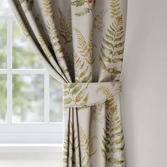 Huncote Curtain Tieback - Moss Green, Viscose Linen product