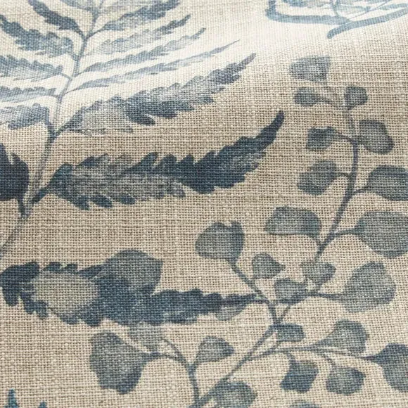 Huncote Made to Measure Curtains - Folkstone Blue, Viscose Linen alternate view