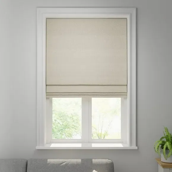 Made to Measure Roman Blind - Mushroom, Boucle by Dunelm, image 3