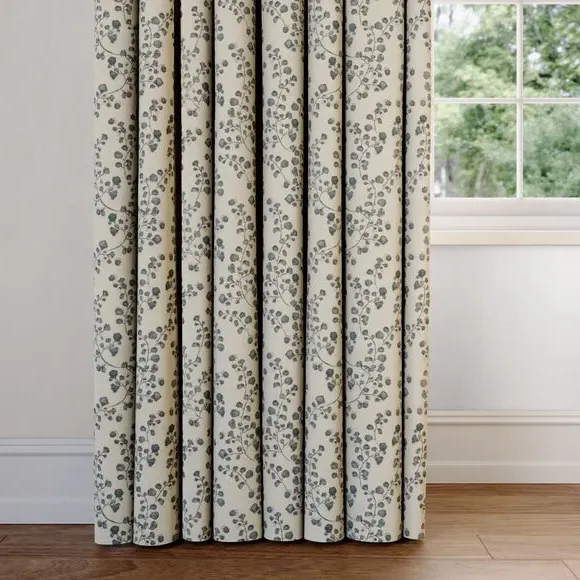Woodville Made to Measure Curtains - Folkstone Blue, Viscose Linen product
