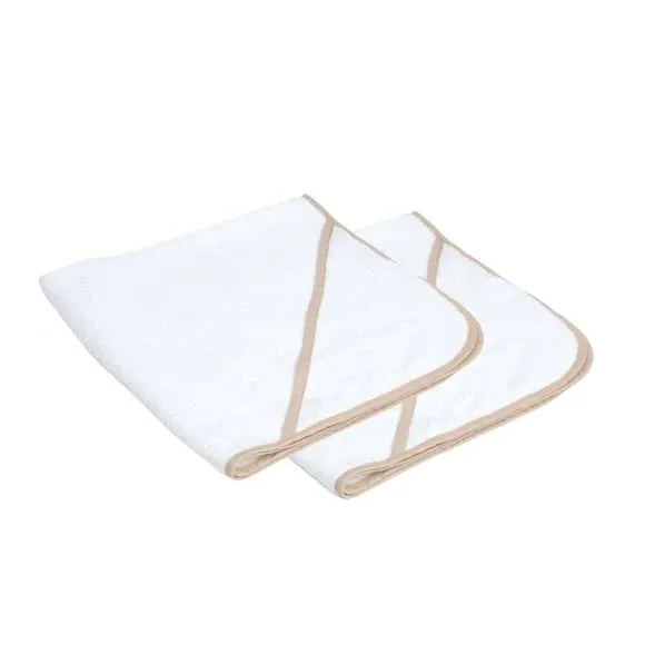 Set of 2 Hooded Baby Towels - Biscuit alternate view
