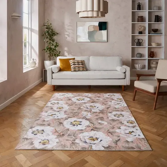 Harlequin Florent Washable Rug - Blush product