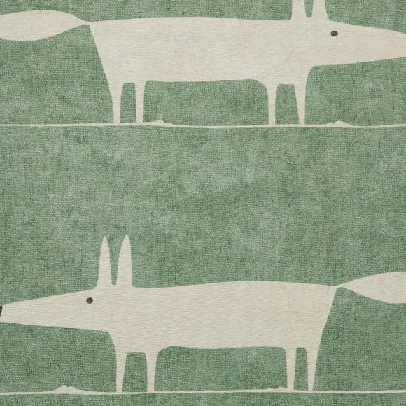Scion Mr Fox Washable Rug - Green, White alternate view