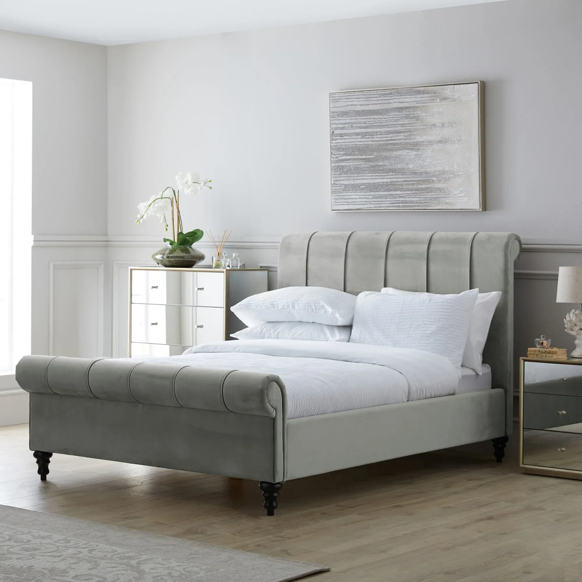 classic-pleated-bed-grey image