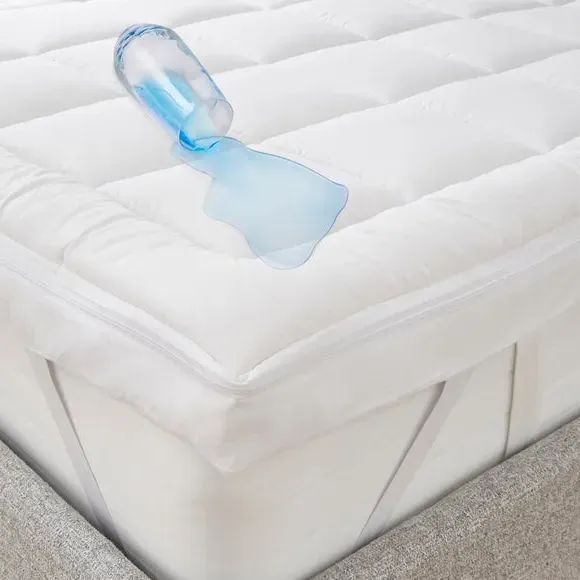 Dual Layer Memory Foam Mattress Topper - White alternate view