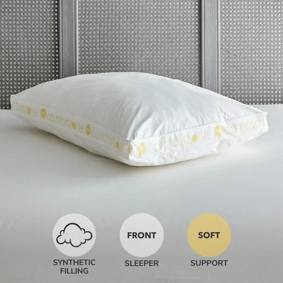 Front Sleeper Box Pillow - White, Cotton product