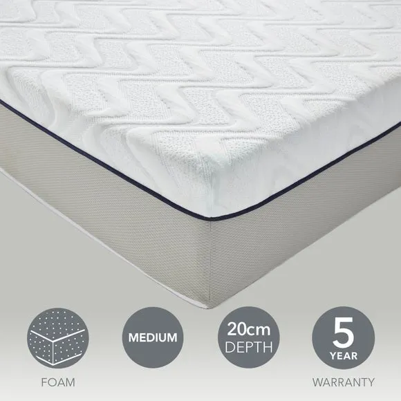 Gel Memory Foam Small Double Mattress - White product