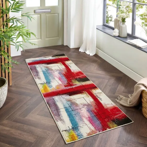 Art Abstract Runner - Multicolor, Polypropylene product