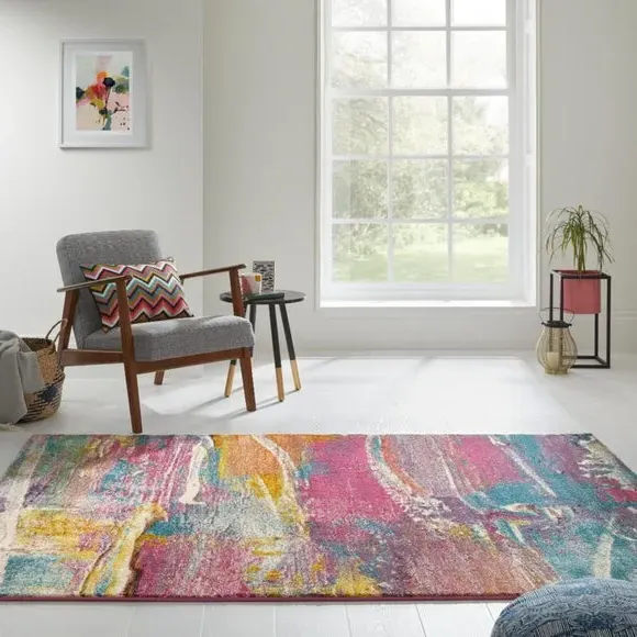 Art Brush Rug - Multicoloured, Polypropylene product