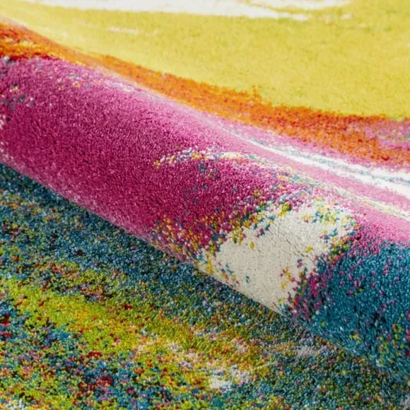 Art Wave Rug - Multicoloured, Polypropylene alternate view