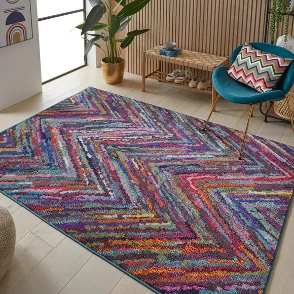 Carnaval Chevron Rug - Multicoloured product