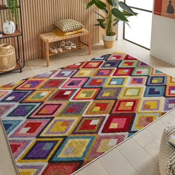 Carnaval Diamond Rug - Multicoloured