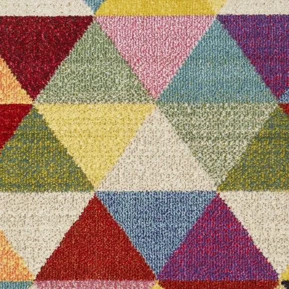 Carnaval Geometric Rug - Multicoloured alternate view