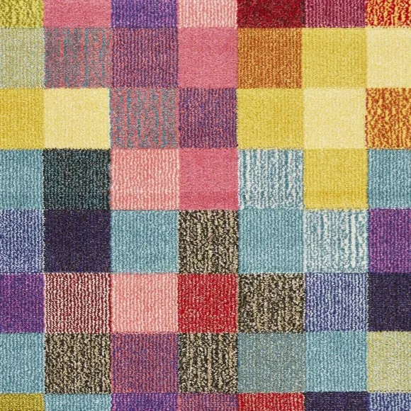 Carnaval Pixel Rug - Multicoloured alternate view