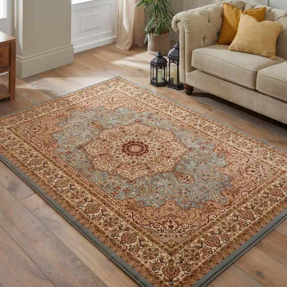 Grand Heritage Plush Medallion Rug - Blue product