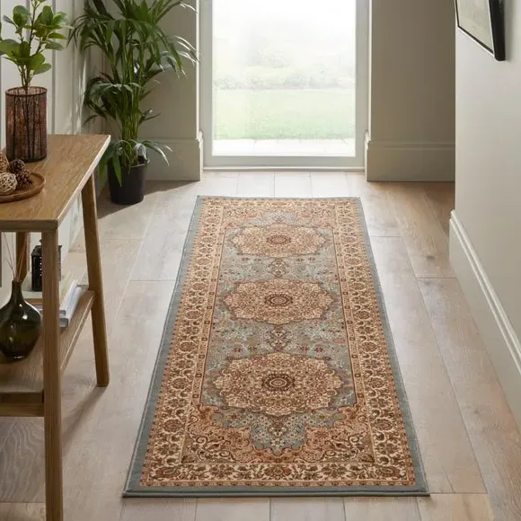 Grand Heritage Plush Medallion Runner - Blue product