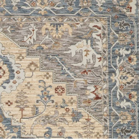 Legacy Velvet Medallion IV Rug - Blue, Velvet alternate view